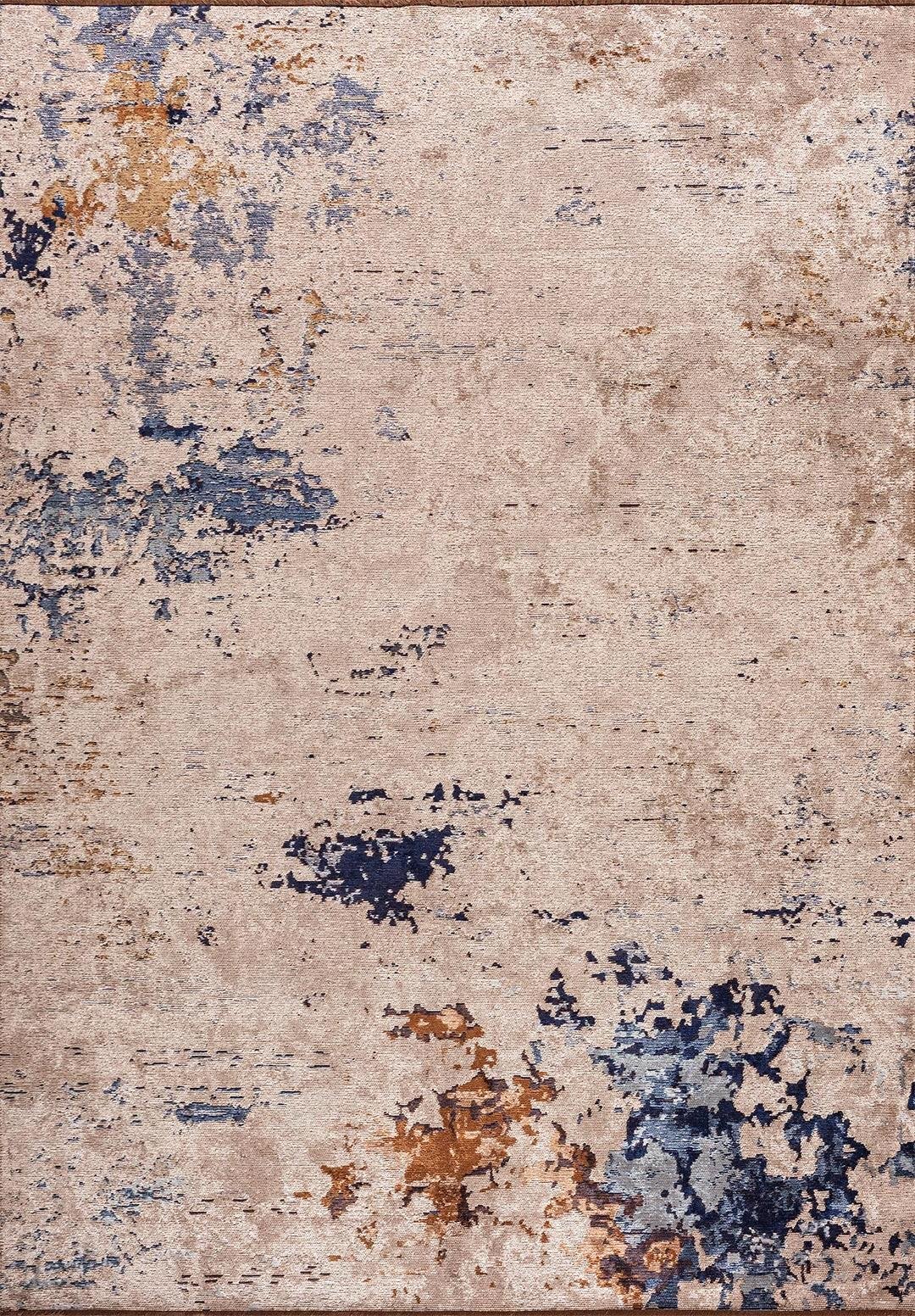 Frost Cream - Blue Rug