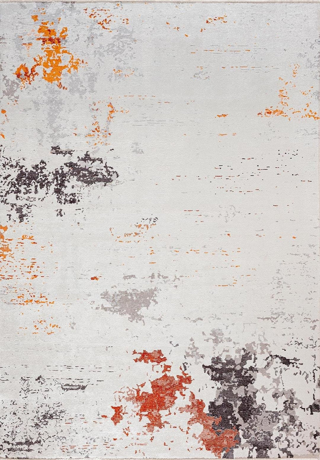 Frost White - Charcoal Rug