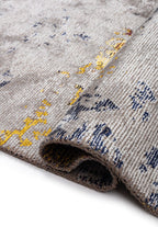 Frost Light Grey - Turquoise Rug