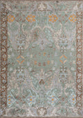 Velorien River Green - Cream Rug