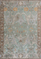 Velorien River Green - Cream Rug