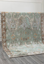 Velorien River Green - Cream Rug