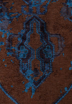 Emperor Navy Blue - Dark Brown Rug