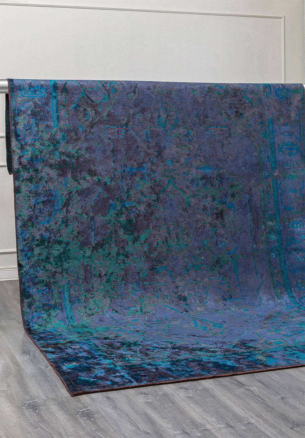 Emperor Charcoal - Dark Turquoise Rug