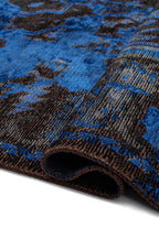 Emperor Navy Blue - Black Rug
