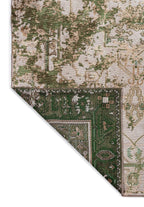 Emperor Forest Green - Light Cream Rug