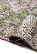 Emperor Forest Green - Light Cream Rug