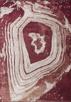 Smoke Cherry - Beige Rug
