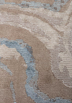 Smoke Blue - Beige Rug