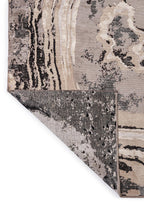 Smoke Grey - Beige Rug