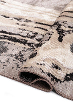 Smoke Grey - Beige Rug
