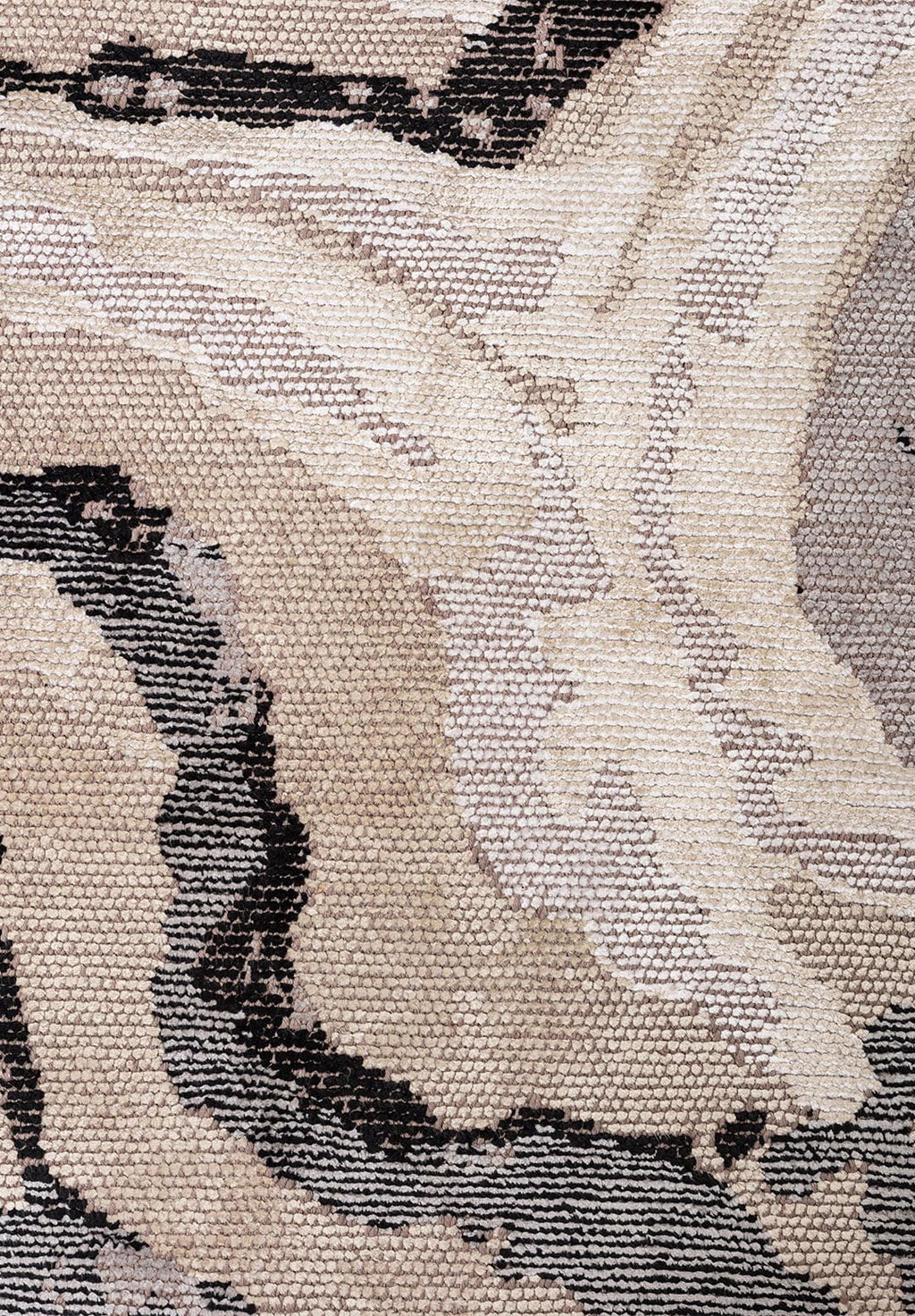 Smoke Grey - Beige Rug