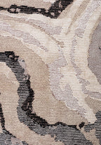 Smoke Grey - Beige Rug