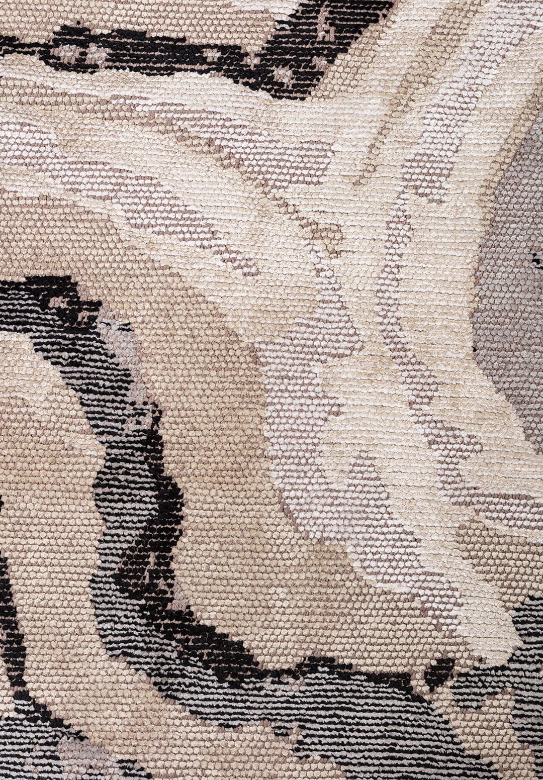 Smoke Grey - Beige Rug