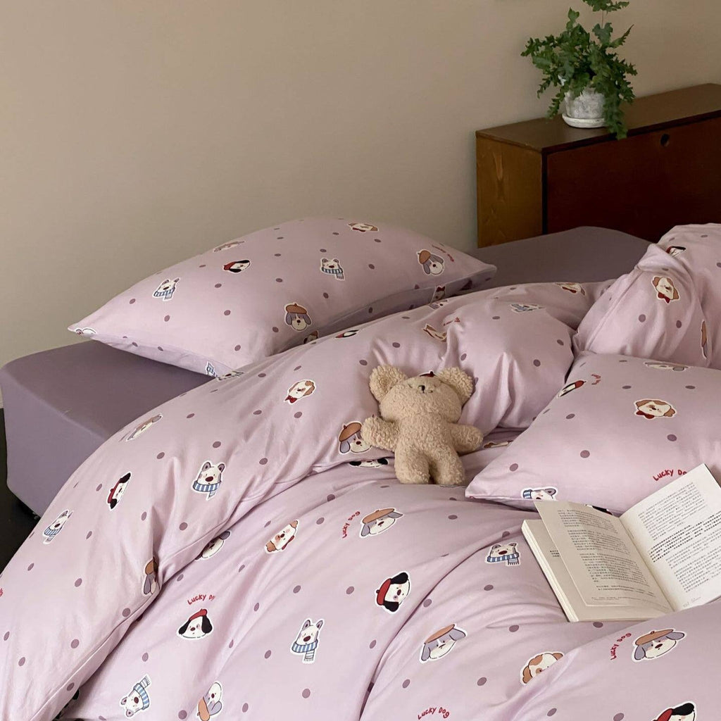 Lucky Dog Dots Bedding Set