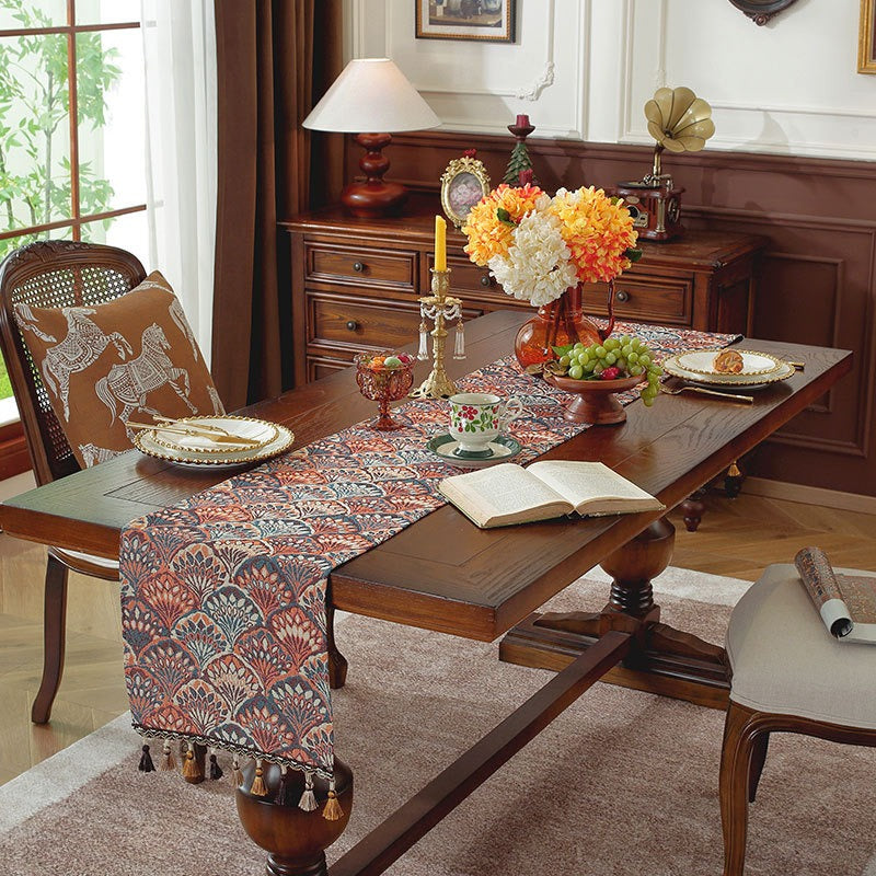 Peacock Royal Table Runner