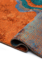Isola Rust - Cyan Rug