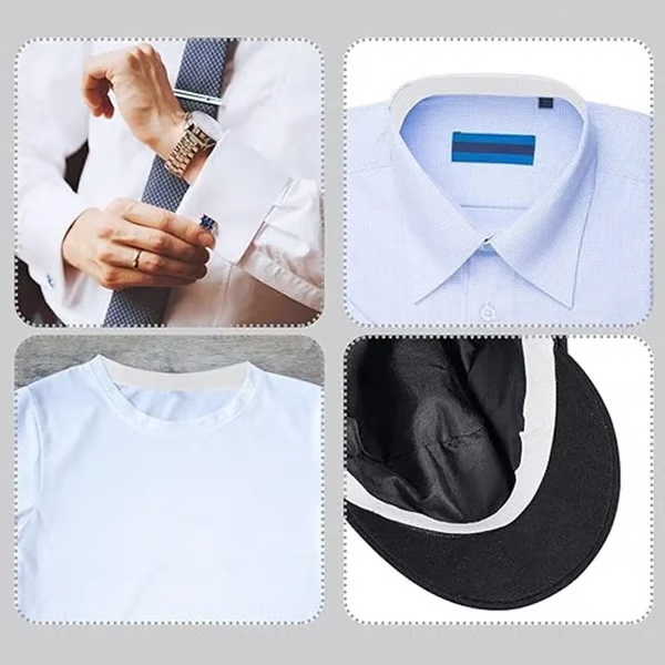 Disposable Shirt Collar Protectors - Absorbent Sweat Pads