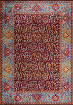 Vellora Cherry - Turquoise Rug