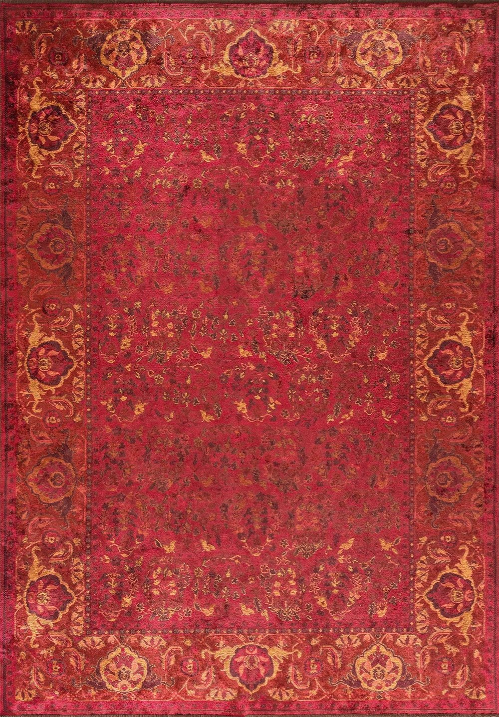 Vellora Magenta - Cherry Red Rug