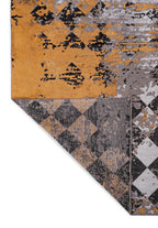 Harlequin White - Mustard Rug