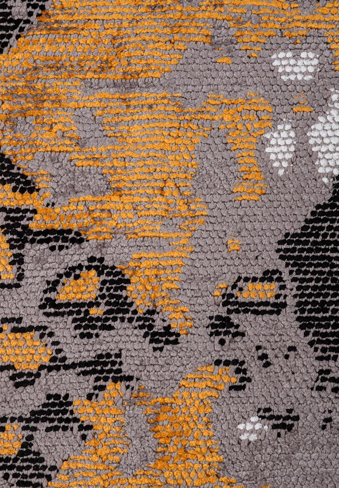 Harlequin White - Mustard Rug