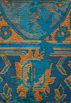 Emperor Orange - Dark Turquoise Rug