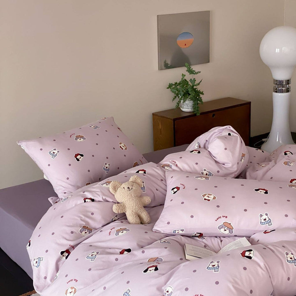 Lucky Dog Dots Bedding Set