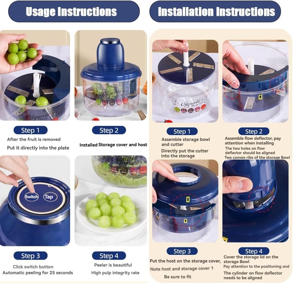 (🎄CHRISTMAS HOT SALE🎁)Automatic Grape Peeler Machine