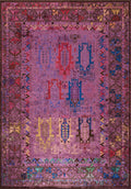 Folk Purple - Sax Blue Rug