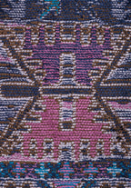 Folk Dark Navy - Purple Rug