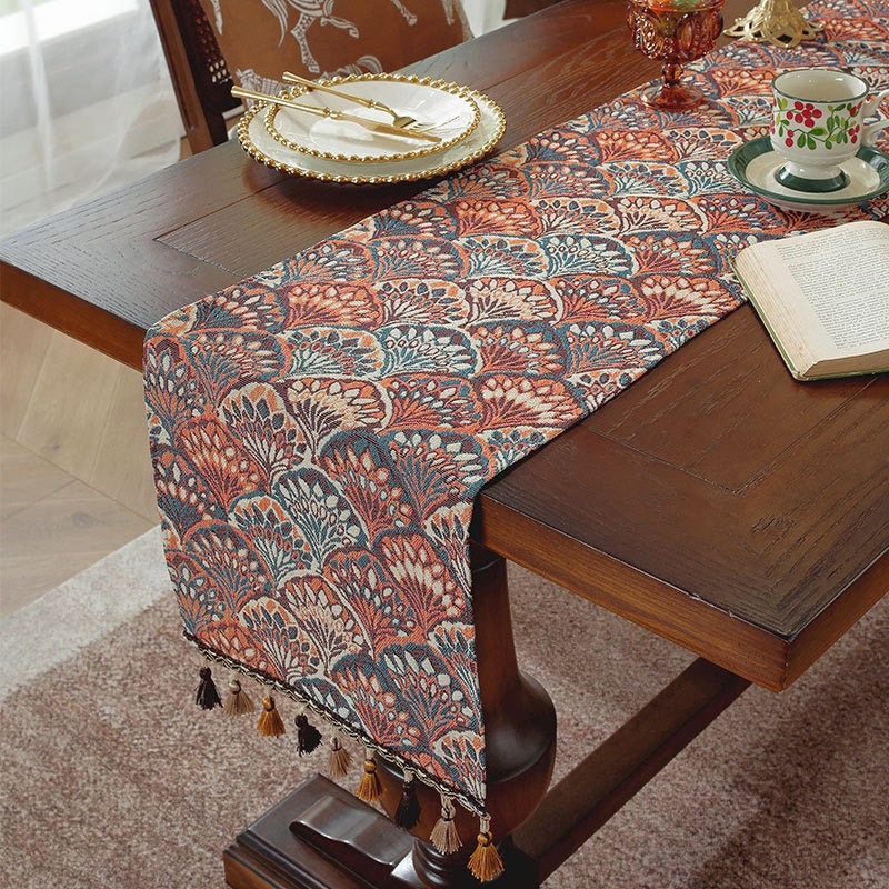 Peacock Royal Table Runner - FINAL SALE
