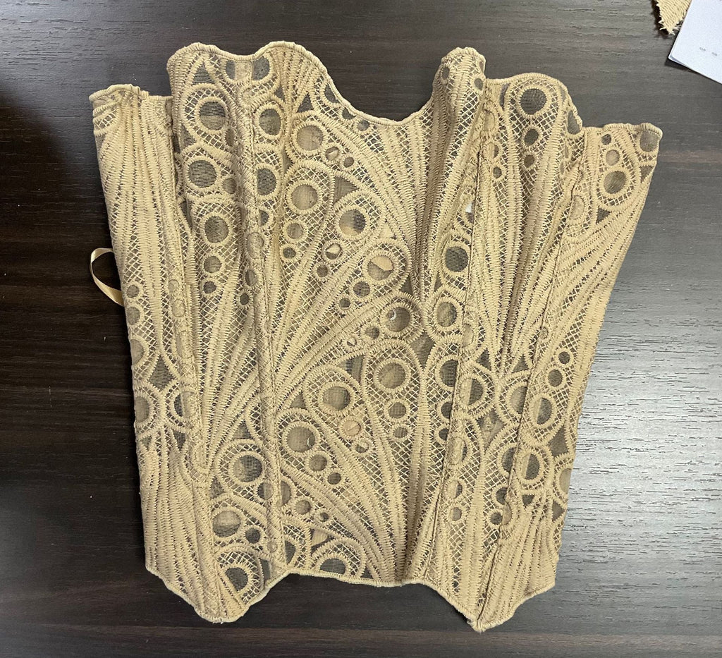 🌟 Women's Embroidered Tummy Control Corset