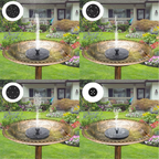 Solar-Powered Birdbath Fountain