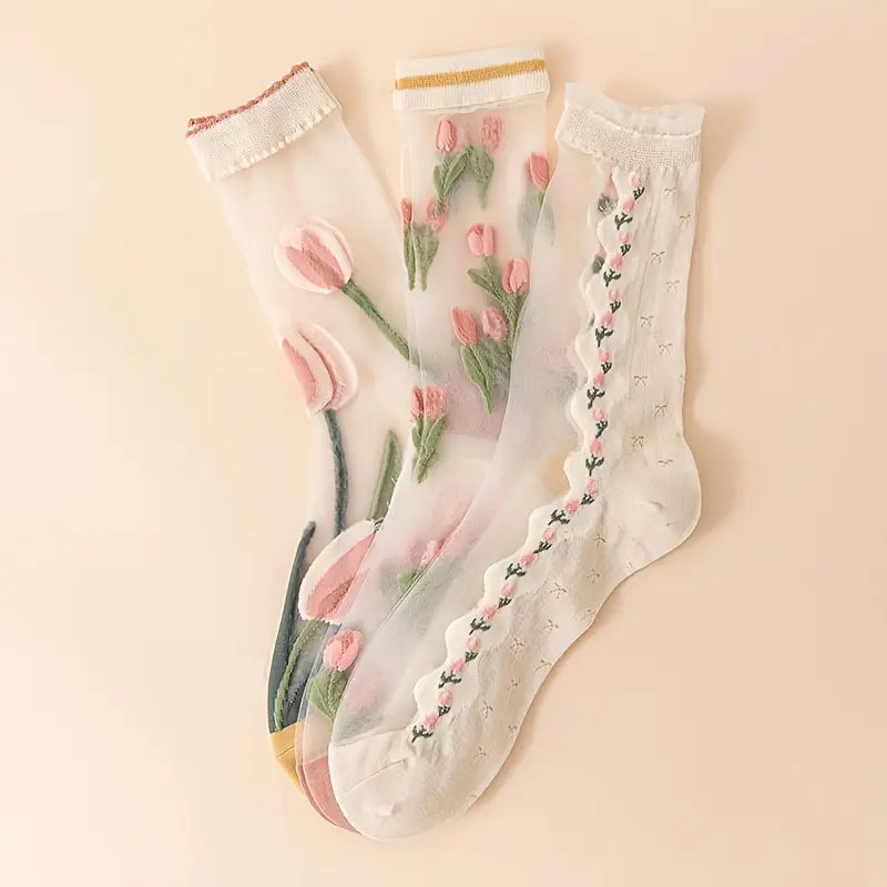 Rosedale Sheer Mesh Socks