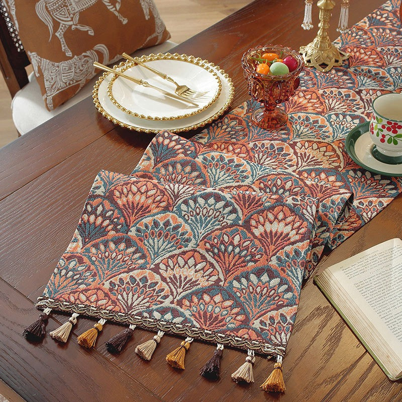 Peacock Royal Table Runner - FINAL SALE