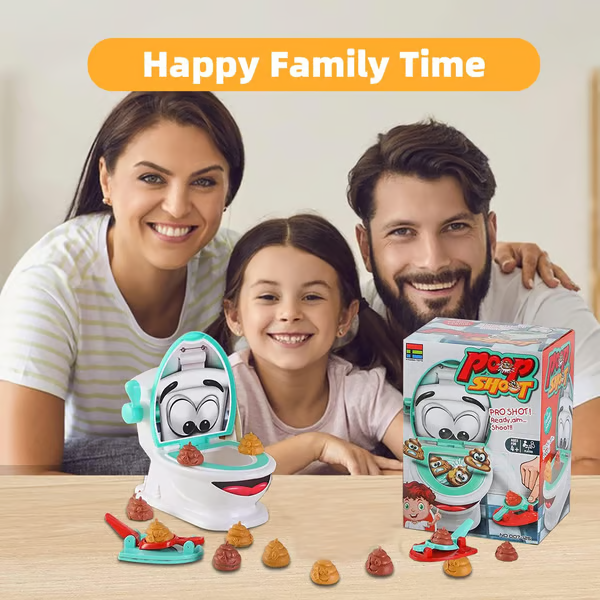 🎅2025 Christmas Hot Sale 💩Interactive Poop Shooting Game Set for Family Fun