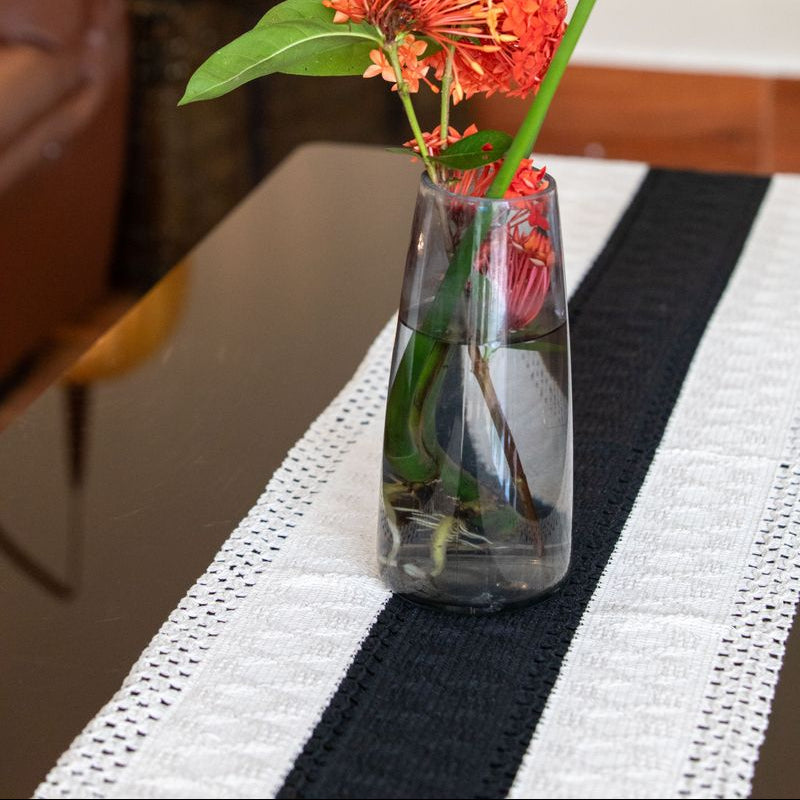 Nordic Woven Stripe Table Runner