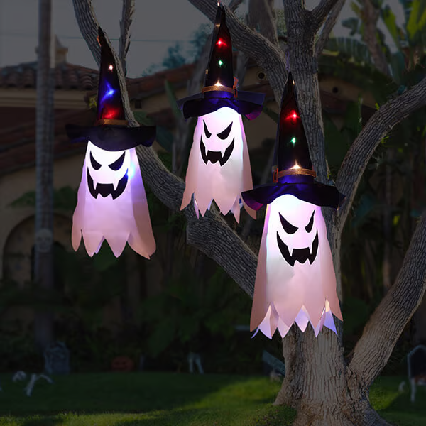 LED Halloween Decoration Flashing Light Gypsophila Ghost Festival（ 5pcs/Set）