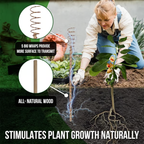 Electroculture Plant Stakes 8 Pack | Enhance Plant Growth with Natural Energy | Eco-Friendly, Copper Garden Stakes for Vibrant, Healthy Plants