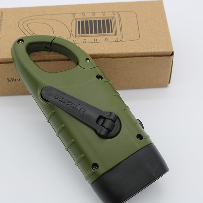Hand Crank Solar Flashlight - Ultimate Emergency & Outdoor Light