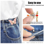 🌸🦋 Removable Butterfly Waist Adjustment Buckle – No‑Tool, Adjustable Fit for Jeans, Skirts & Dresses, Creates Hourglass Shape ✨👗💃