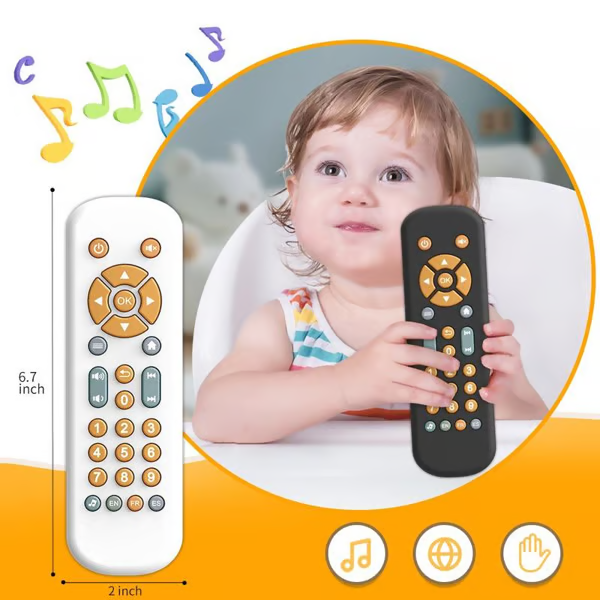 Baby Remote Control Toy - Interactive Educational Musical Toy for Toddlers