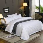Amara Luxury Hotel Stripe Cotton Bedding Set