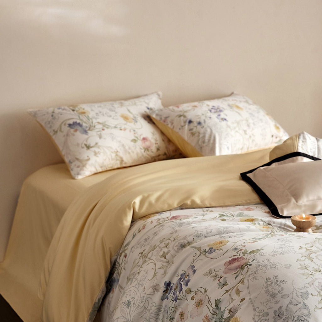 Oriana Floral Egyptian Cotton Bedding Set
