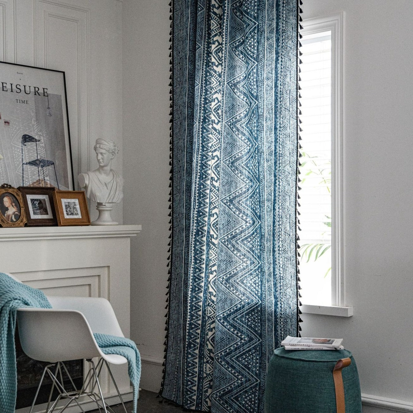 Ocean Tribe Tassel Curtain
