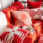 Crimson Knot Cushion Collection