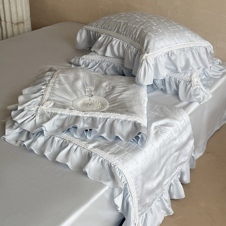 Vivian Bow Jacquard Bedding Set