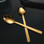 Gold Hammer Texture Salad Set