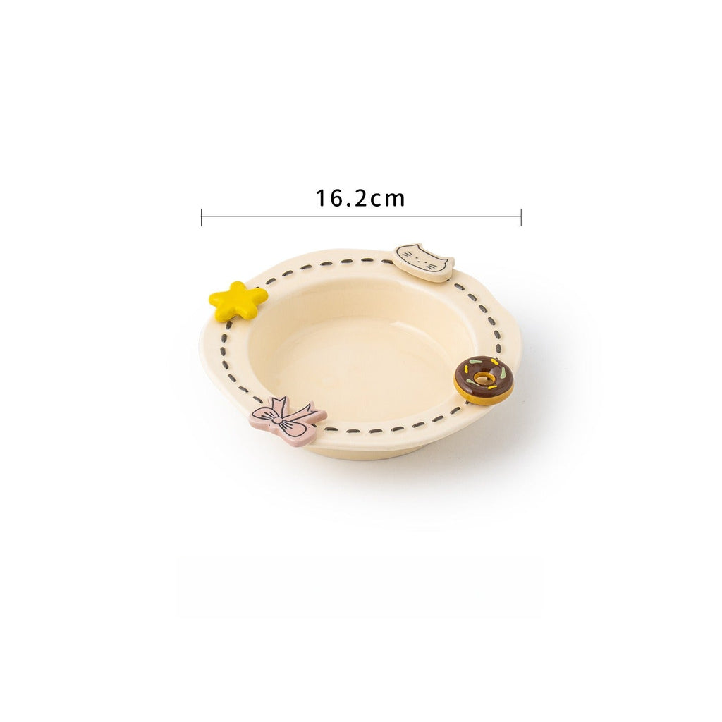 Donut & Star Pet Bowl